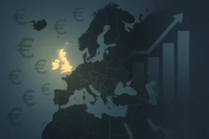 Illustration of the EU-27 online gambling market split between a small regulated share and a much larger unregulated share