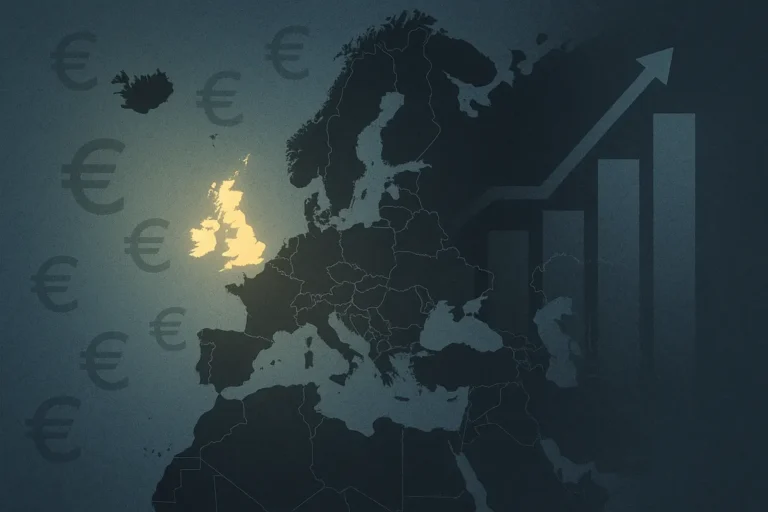 Illustration of the EU-27 online gambling market split between a small regulated share and a much larger unregulated share